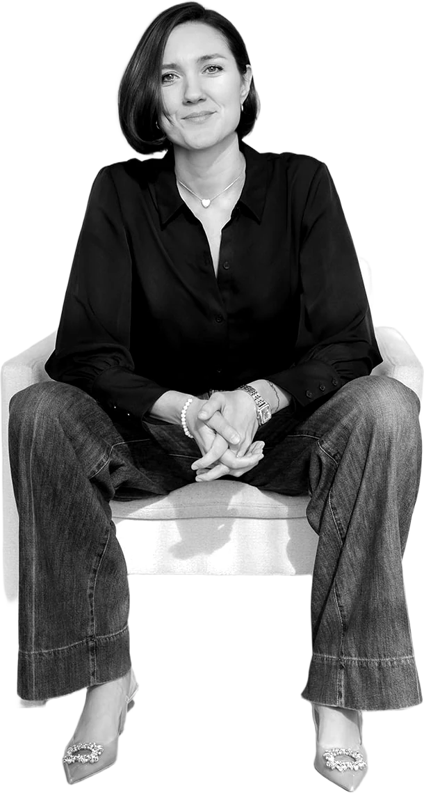 Erin H. Robertson, seated